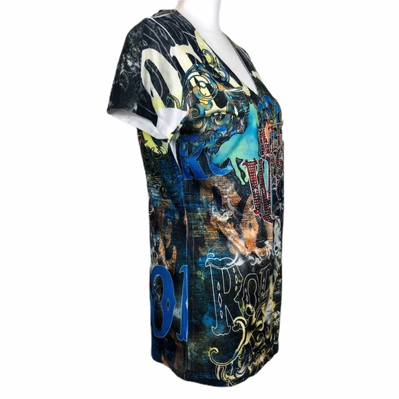 GraphIc Rodeo Tee by BIG BANG USA Sz Med - Picture 3 of 8